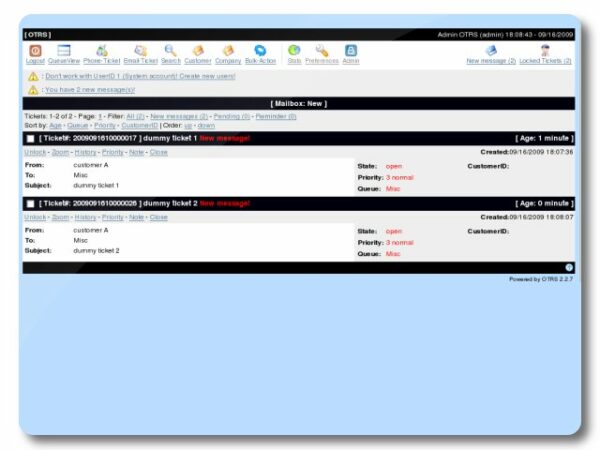 OTRS Community Edition — изображение 2