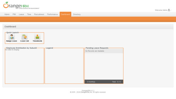 OrangeHRM — изображение 3